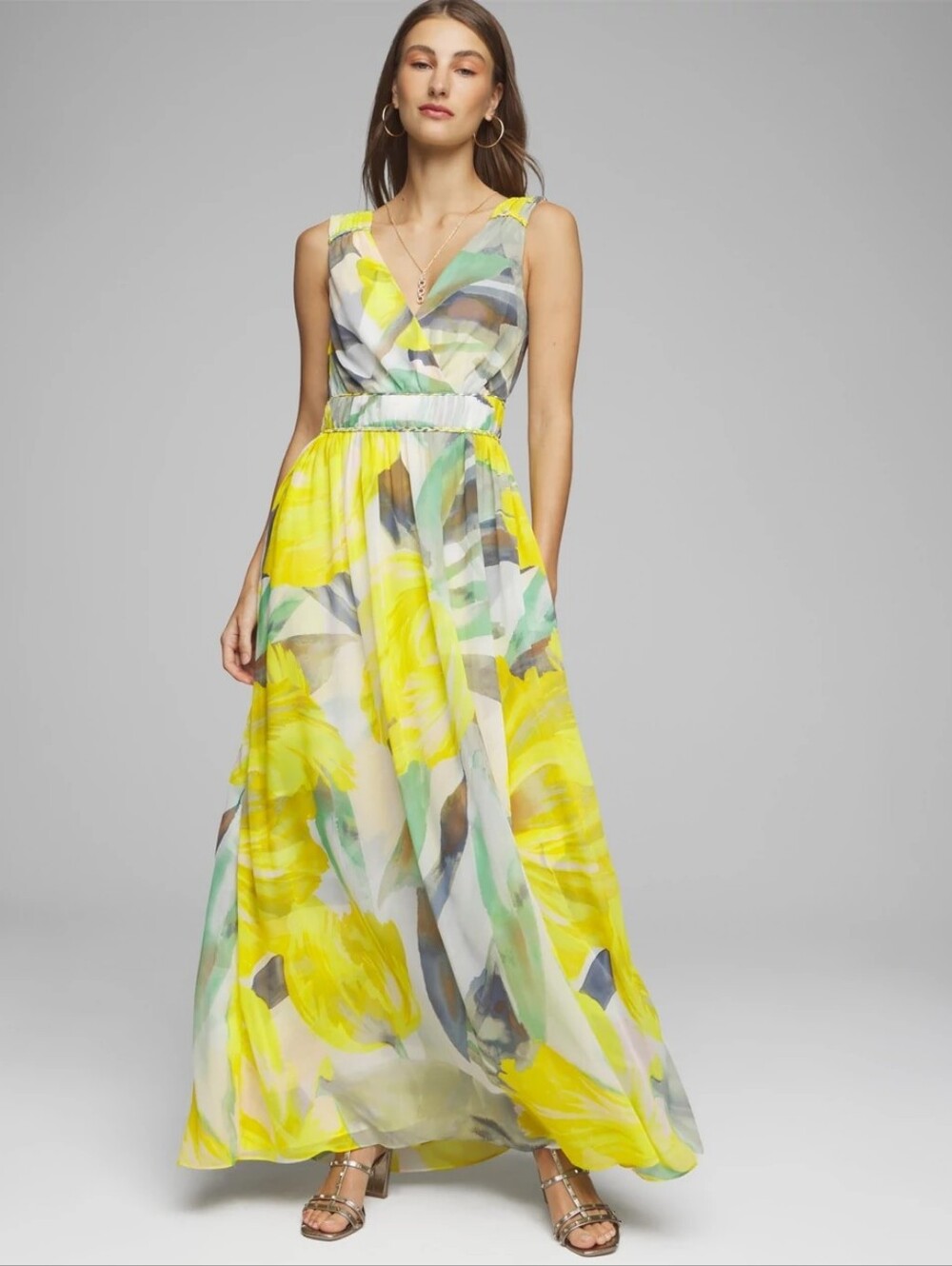 WHBM Maxi Dress Sunny Floral